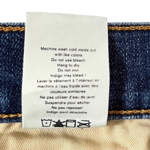 Rag & Bone Dre Skinny Boyfriend Distressed Jean with Raw Hem Size 26 - Picture 9 of 10